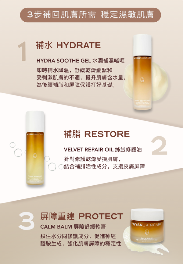 WYSN ESSENTIAL 三重屏障修護™系列套裝